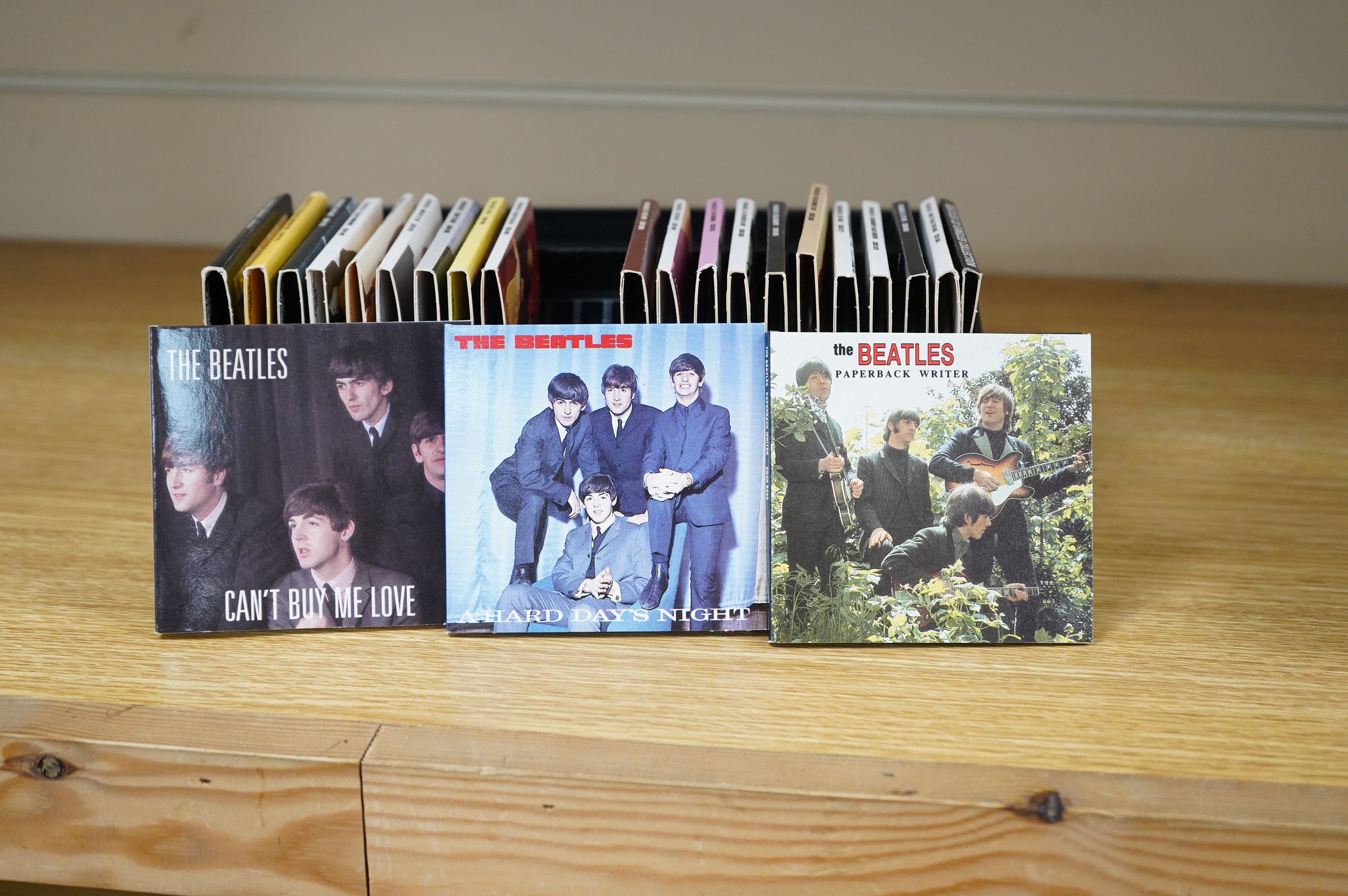 The Beatles CD Singles Collection box set, twenty-two singles on 3” CDs